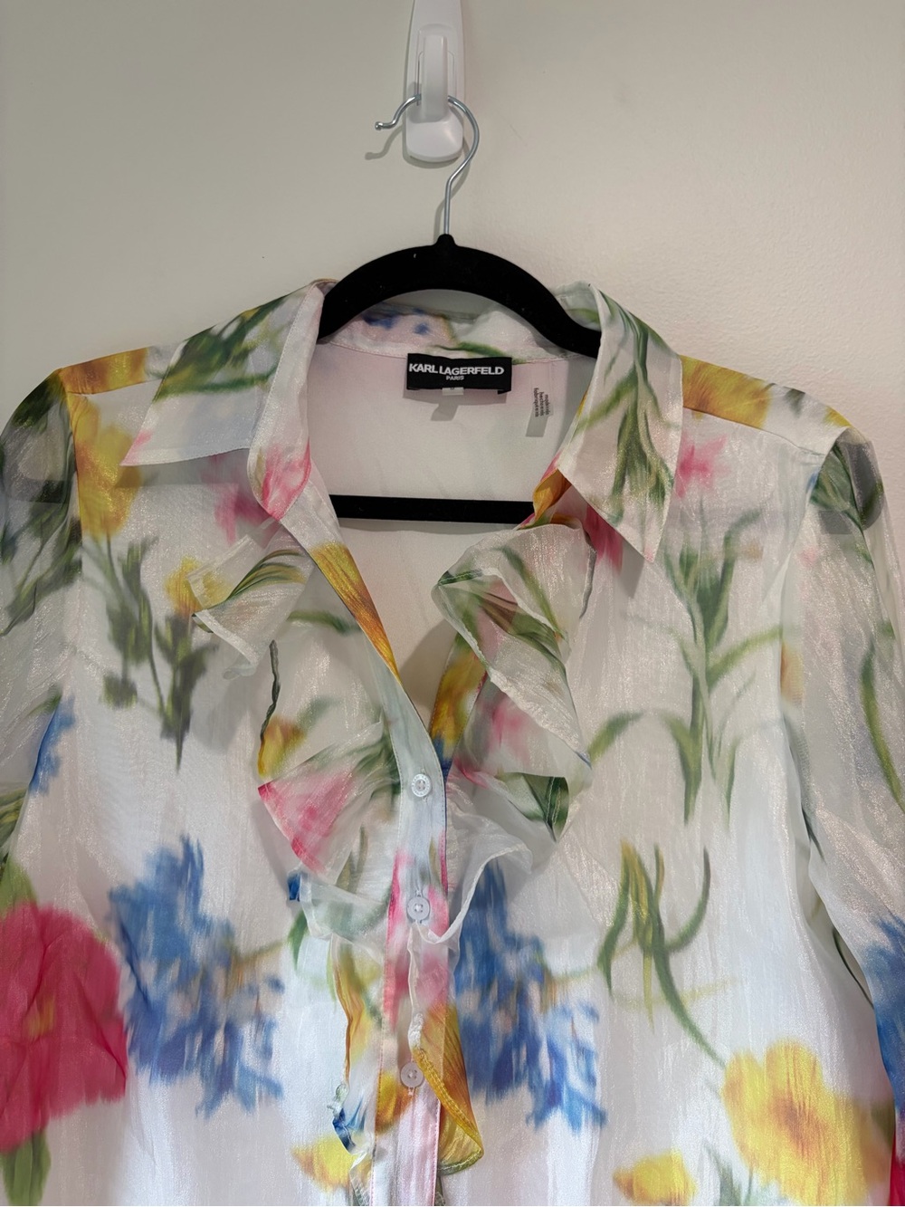 Karl Lagerfeld Floral Blouse - Picture 2 of 5
